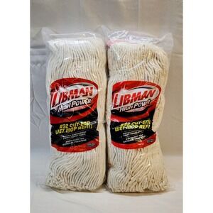 🔥 Two (2) LIBMAN High Power #32 Cut-End Wet Mop Refills 🔥
